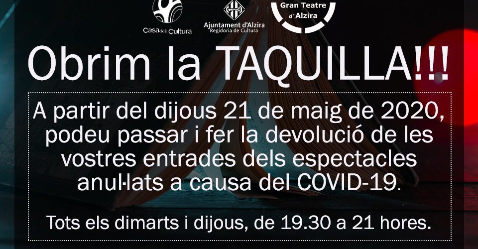obrim la taquilla