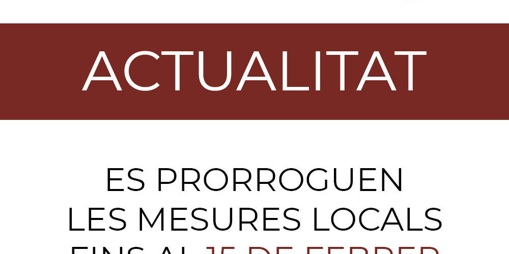 PRORROGA MESURES LOCALS