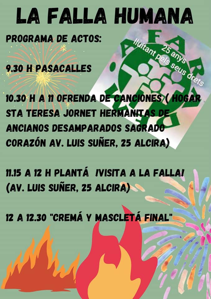 No son 6 fallas las que se plantarán en Alzira, son 7 !!!
