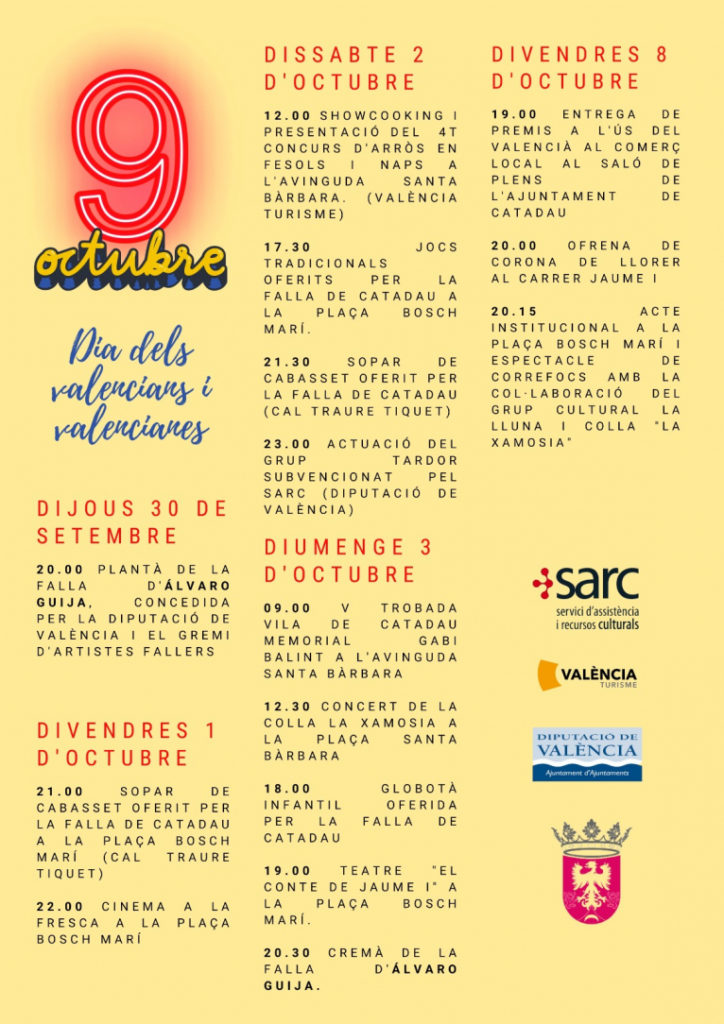 9 octubre catadau