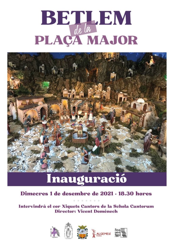 Demà dimecres 1 de Desembre Algemesí inaugura el Betlem