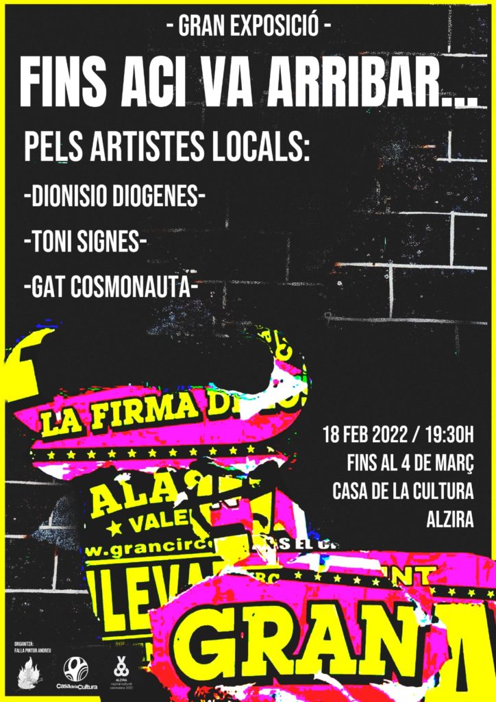 Cartell Exposició 2022 Falla Pintor T. Andreu