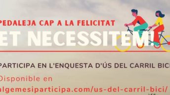 L'ajuntament d'Algemesí fomenta la participació d'una enquesta relacionada amb el carril bici de la ciutat